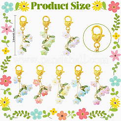 2Pcs Acrylic Pendant Decorations&nbsp;HJEW-YW00302-01