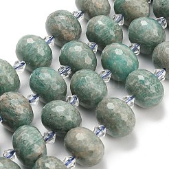 Natural Amazonite Beads Strands&nbsp;G-L642-I09-18x13mm