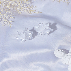 1Pair Flower Acrylic Stud Earrings&nbsp;EJEW-LP0008-005A