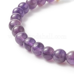 Natural Aquamarine & Mixed Gemstone Round Stretch Bracelet for Women&nbsp;BJEW-JB09270