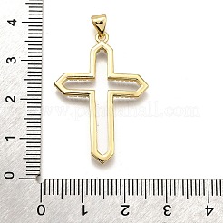 Brass Micro Pave Cubic Zirconia Pendants&nbsp;KK-K401-23G