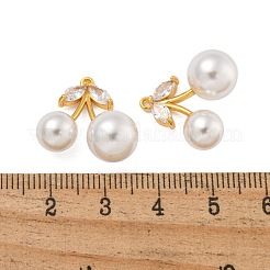 Brass Micro Pave Cubic Zirconia Pendants&nbsp;KK-U036-12G