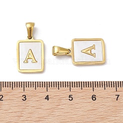 Ion Plating(IP) 304 Stainless Steel Pave Shell Pendants&nbsp;STAS-G327-01G-A