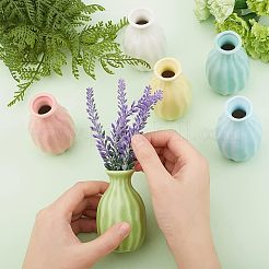 6Pcs 6 Colors Mini Ceramic Floral Vases for Home Decor&nbsp;BOTT-NB0001-04