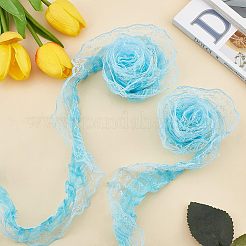 Polyester Lace Trim&nbsp;OCOR-WH0058-07C