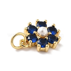 Rack Plating Brass Micro Pave Cubic Zirconia Charms&nbsp;KK-A160-22I-G