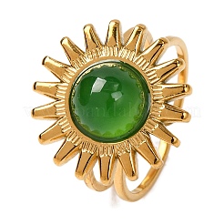 Natural Mixed Stone Finger Rings&nbsp;RJEW-Q822-42G
