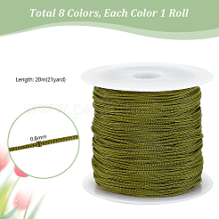8 rolls 8 colors Nylon Braided Thread&nbsp;OCOR-PH0002-89