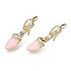 Rack Plating Alloy Enamel Pendant Rhinestone Settings&nbsp;ENAM-T011-133B