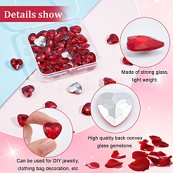 50Pcs Glass Rhinestone Cabochons&nbsp;RGLA-FG0001-15A