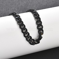304 Stainless Steel Cuban Link Chain Bracelets for Men Women&nbsp;BJEW-Q038-02EB