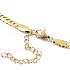 Ion Plating(IP) 304 Stainless Steel Cuban Link Chain Necklace&nbsp;NJEW-K249-01B-G