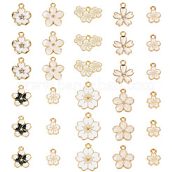 100Pcs 10 Styles Alloy Enamel Charms&nbsp;ENAM-TA0003-09
