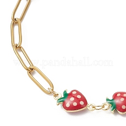 3Pcs 3 Styles Brass Enamel Link Chains Bracelets&nbsp;BJEW-JB13148