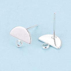 Brass Stud Earring Findings&nbsp;KK-WH20009-17S