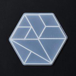 DIY Triangle & Trapezoid & Rhombus Tangram Pieces Display Decoration Silicone Molds&nbsp;DIY-G067-05D