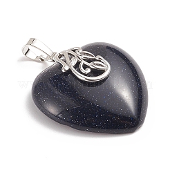Synthetic Blue Goldstone Pendants&nbsp;G-I275-03J