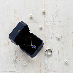 2Pcs PU Leather Necklace Gift Boxes&nbsp;LBOX-CL0001-02