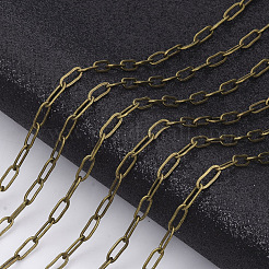 Brass Paperclip Chains&nbsp;X-CHC-S008-001A-AB