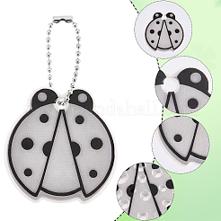11Pcs 11 Colors PVC Plastic Ladybug Pendant Decorations&nbsp;HJEW-SC0003-23