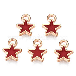 Alloy Enamel Star Charms&nbsp;ENAM-N054-69C-NR