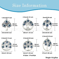 18Pcs 6 Styles Tibetan Style  Alloy Pendants&nbsp;FIND-CJ0002-10