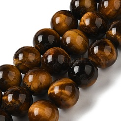 Nattural Tiger Eye Beads Strands&nbsp;G-GSR12mmC014-B
