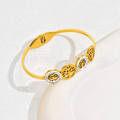 201 Stainless Steel Cuff Bangles&nbsp;MD1186-2