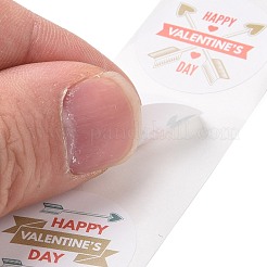 Valentine's Day Round Paper Stickers&nbsp;DIY-I107-05B