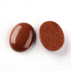 Oval Synthetic Goldstone Cabochons&nbsp;G-I171-22x30mm-01