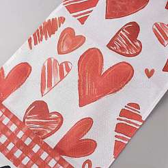 Valentine's Day Polyester Tablecloth&nbsp;AJEW-WH20088-002