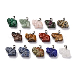 Natural & Synthetic Mixed Gemstone Pendants&nbsp;G-B127-05P