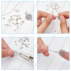 30Pcs 925 Sterling Silver Crimp Bead Cover&nbsp;STER-BBC0001-31