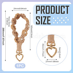Cotton Braided Flower Pendant Decorations&nbsp;AJEW-TAC0030-032G-08