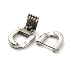 Non-Tarnish 304 Stainless Steel Fold Over Clasps&nbsp;LS-STAS-D026-01C-P