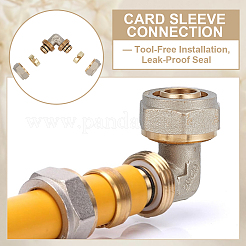 Brass Pipe Fitting Compression&nbsp;AJEW-WH0609-987