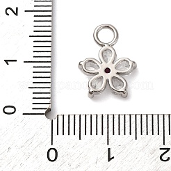Brass Micro Pave Cubic Zirconia Pendants&nbsp;KK-I276-05P-02A
