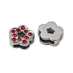 Alloy with Rhinestone Slide Charms&nbsp;RB-NH0002-04P