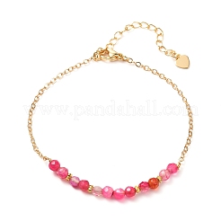 Natural Fire Crackle Agate Beaded Bracelets&nbsp;BJEW-JB06646