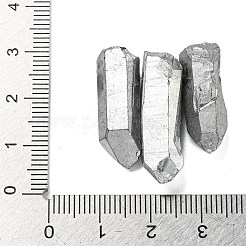 Electroplated Natural Quartz Crystal Graduated Beads Strands&nbsp;G-P315-A15