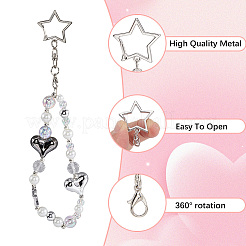 40Pcs Zinc Alloy Spring Gate Rings. Star&nbsp;KEYC-SP0001-43