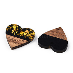 Opaque Resin & Walnut Wood Pendants&nbsp;RESI-TAC0021-73