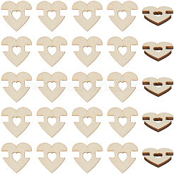 1 Set 1-Hole Wood Buttons&nbsp;BUTT-CY0001-16A