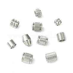 100Pcs 10 Styles 303 & 201 Stainless Steel European Beads&nbsp;STAS-CJ0002-78