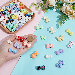 96Pcs 8 Styles Opaque Acrylic Beads&nbsp;MACR-PH0002-11