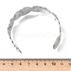 304 Stainless Steel Cuff Bangles for Women&nbsp;BJEW-T030-01P
