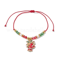 5Pcs 5 Styles Adjustable Electroplate Glass Braided Bead Bracelet Sets&nbsp;BJEW-JB10380