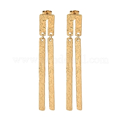 304 Stainless Steel Dangle Stud Earrings&nbsp;EJEW-B141-03G