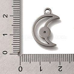 304 Stainless Steel Pendant Rhinestone Settings&nbsp;STAS-H223-01AS-03