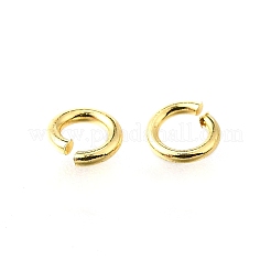 Brass Open Jump Rings&nbsp;KK-V007-004G-09